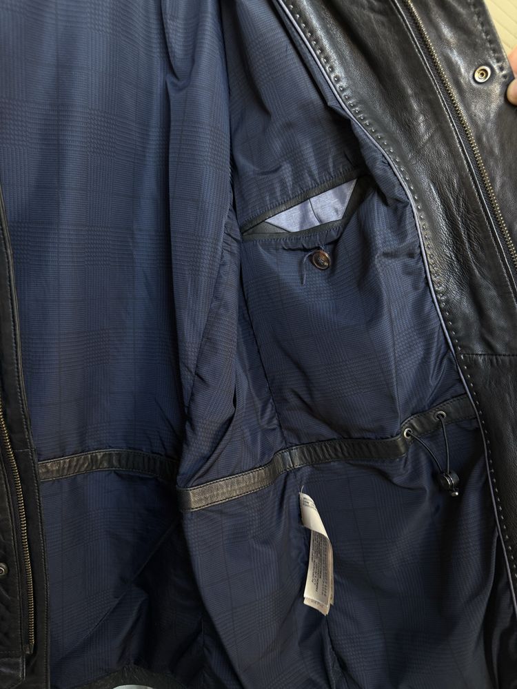 Мъжко кожено яке Massimo Dutti, размер 52 L