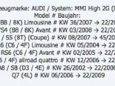 АУДИ/AUDI "Combo" пакет дискове за ъпдейт на MMI 2G до 55.70 + NAVI