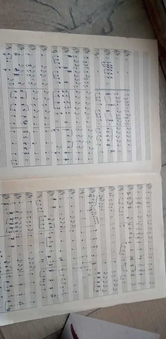 Partitura  orig scrisa de mn cu semn. compozitor A.Giroveanu 1916-2001