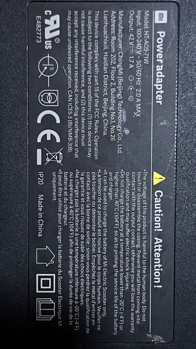 Incarcator trotineta xiaomi