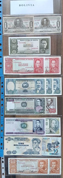 Bancnote străine, se vând la lot, prețul / bucată