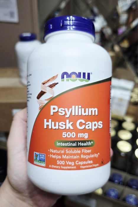 ДОСТАВКИ НЕТ Now клетчатка из шелухи семян подорожника 500mg 500шт