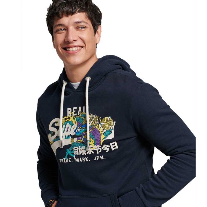 Hanorac Superdry Vintage Vl Narrative Hoodie S si M NOI