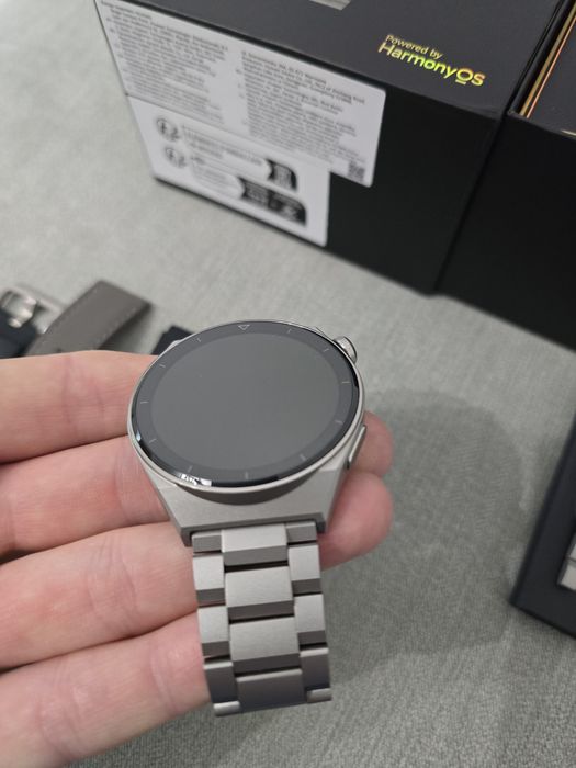 Ceas smartwatch Huawei GT 3 PRO Titan NOU + 2 curele originale Huawei