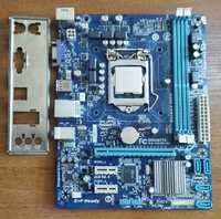 Материнская плата H61M-S1 (1155 сокет) + процессор i3-2100
