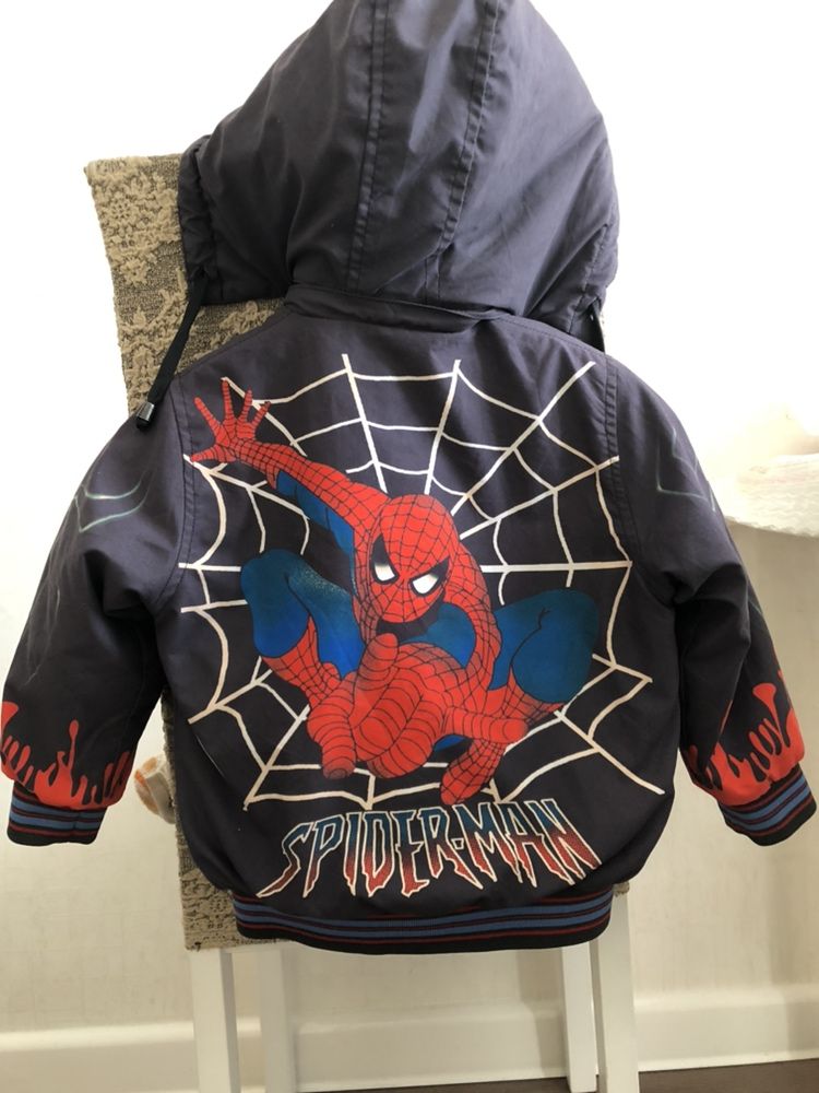 Куртка человек-паук от 2 до 3,5 лет