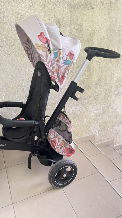 Триколка KinderKraft Бежова/птици
