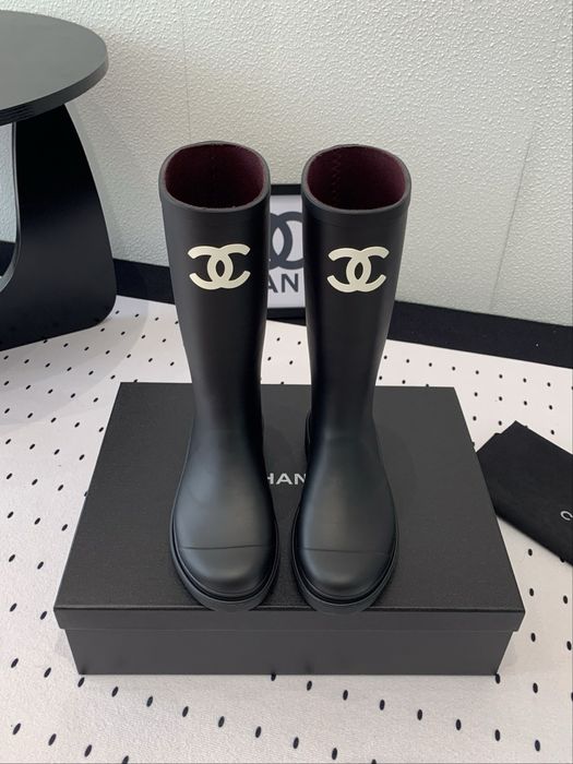 Cizme chanel ploaie-Rubber boots premium pe comanda