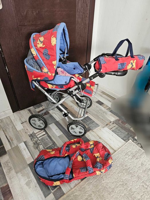 Детска количка за кукли с бебе и аксесоари