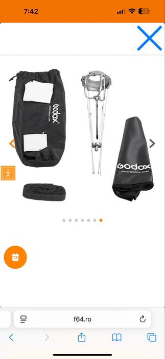 Godox SB-GUE80 Softbox Tip Umbrela cu Montura Bowens Octa 80cm