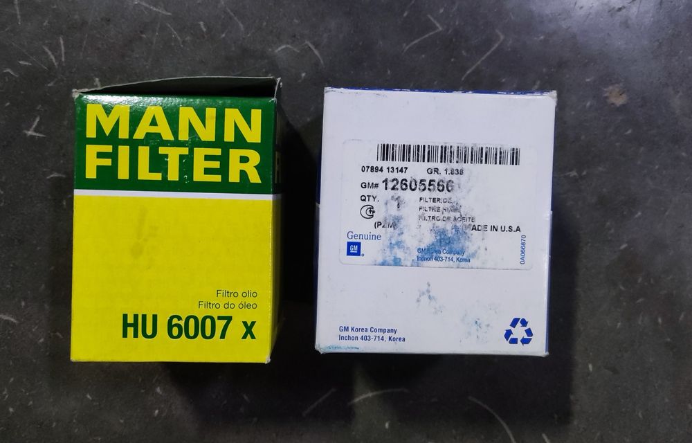Фильтр маслянный оригинал HU007/GM126055