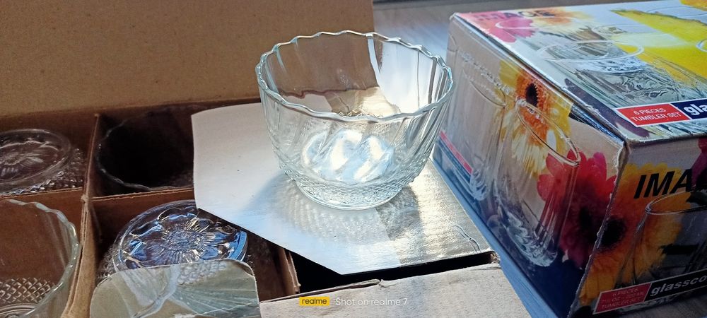 Комплект стъклени сервизи 13 части