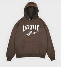 Hoodie hanorac Vague streetwear mocha brown travis Y2K