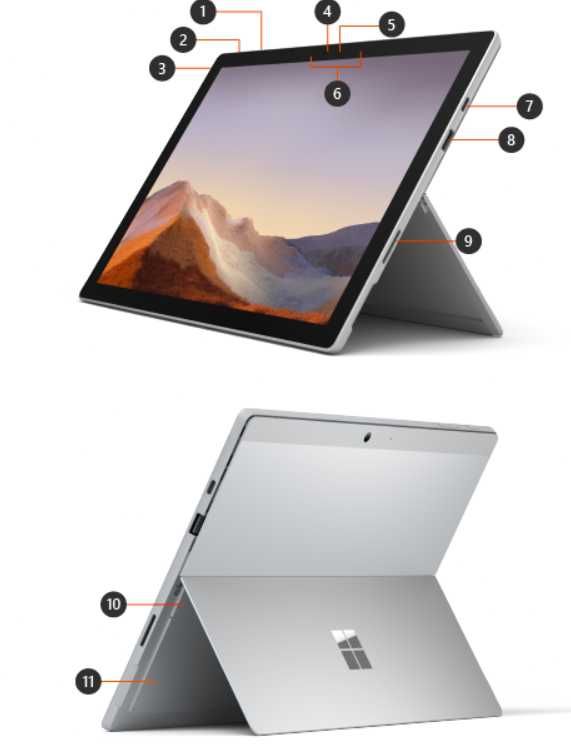 Лаптоп/Таблет  Microsoft Surface Pro 7+, Intel Core i5-1135G7 2.40 GHz