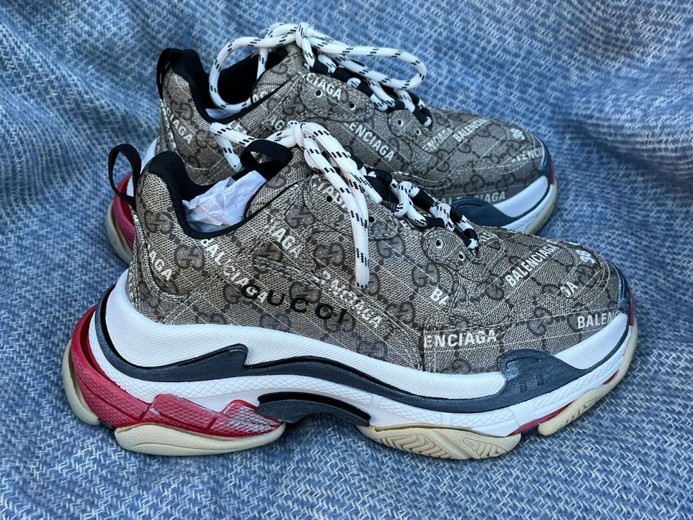 Adidasi Gucci x Balenciaga Triple S, marimea 38