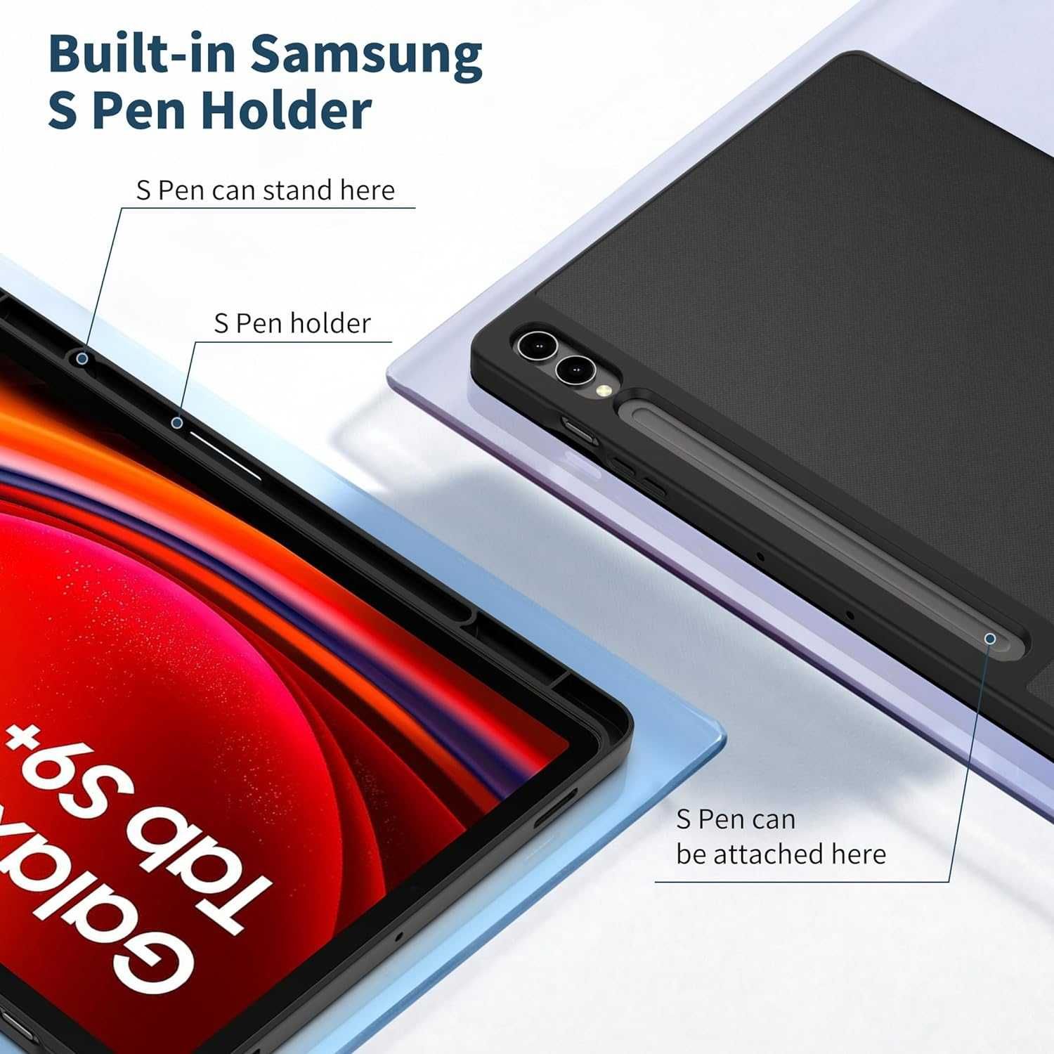 Husa Samsung S9+ Plus/S9 FE+ Galaxy 12.4 book cover tip carte 2023