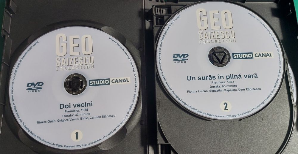 Colectia Geo Saizescu - 8 DVD - Volumul 1