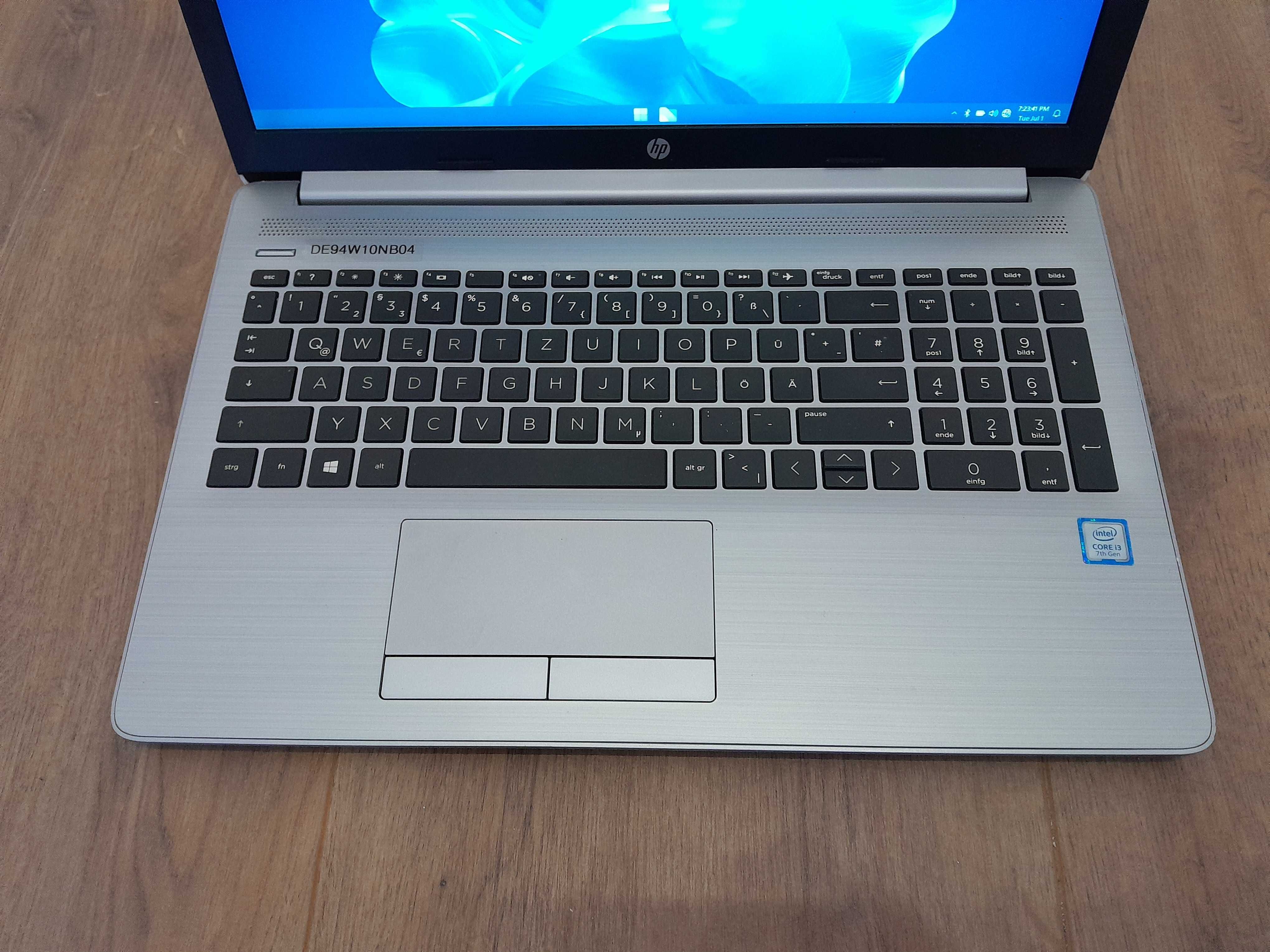 Hp 250 G7 , 15,6 Fhd , i3 7020u , 8 Gb ddr 4 , 128 Ssd M2