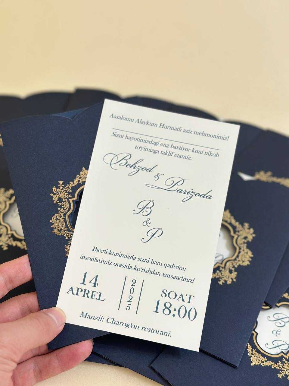 Taklifnomalar / Пригласительные / Invitations