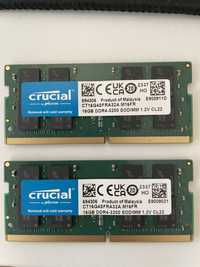 RAM SoDIMM 2x16 GB Crucial