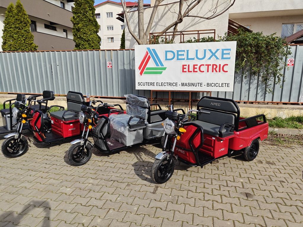 Triciclu Electric Voltarom, APT4, Viteza maxima 25 km pe ora, 1000W