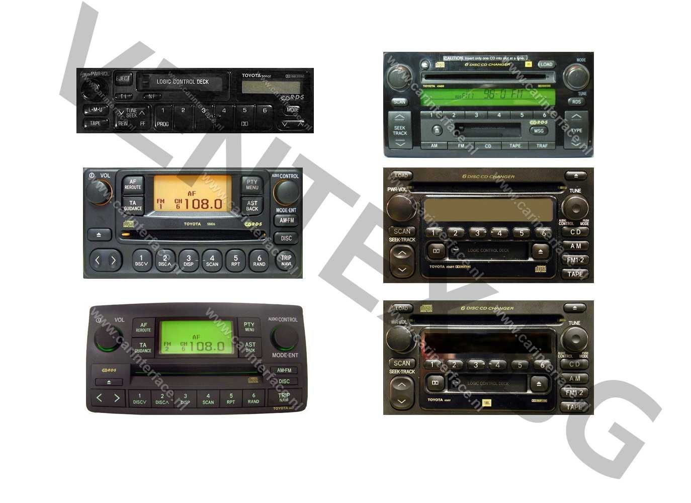 WEFA Дигитален чейнджър за Toyota от 1994 до 2005 + Bluetooth USB AUX