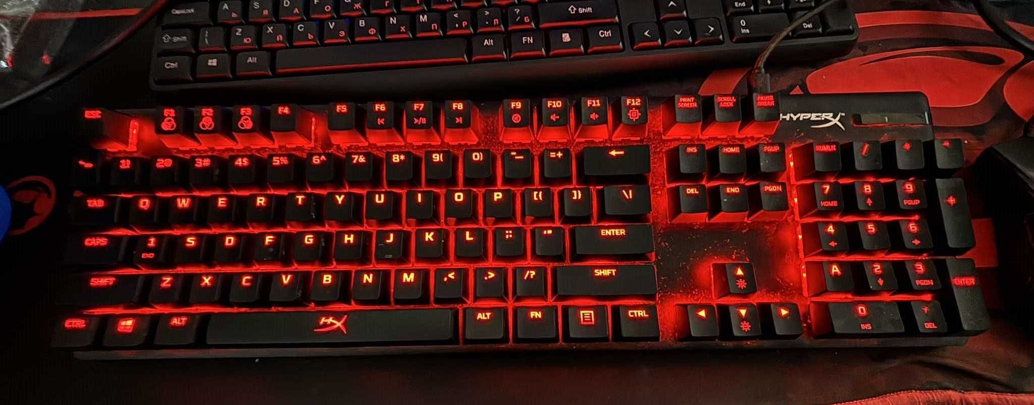 Клавиатура HyperX Alloy Origins Full Size с не работещи F-ове