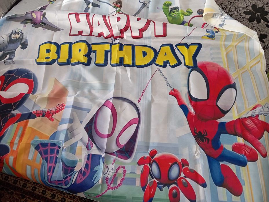 Парти окраса спайди и космос