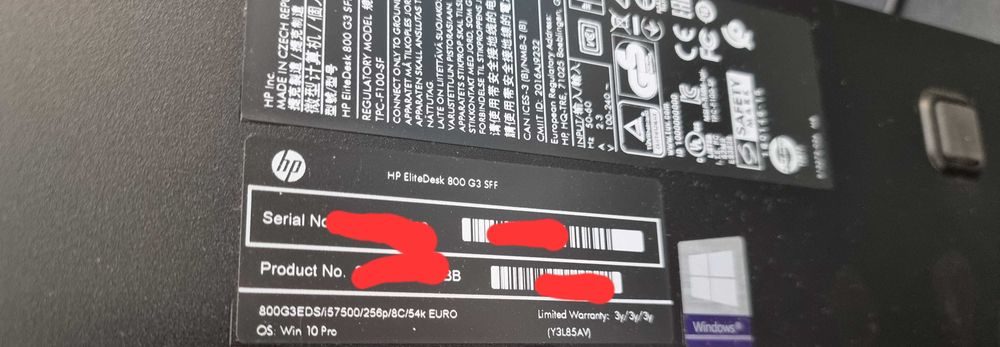 Vand unitate pc calculator/Sff/NAS HP elitedesk 800 G3 i5