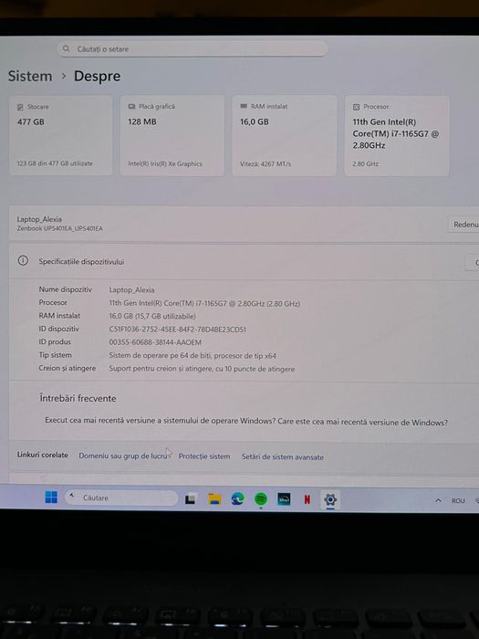 Laptop Asus Zenbook 14 flip