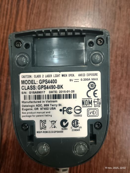 Scaner de coduri de bare Datalogic Gryphon I GPS4400