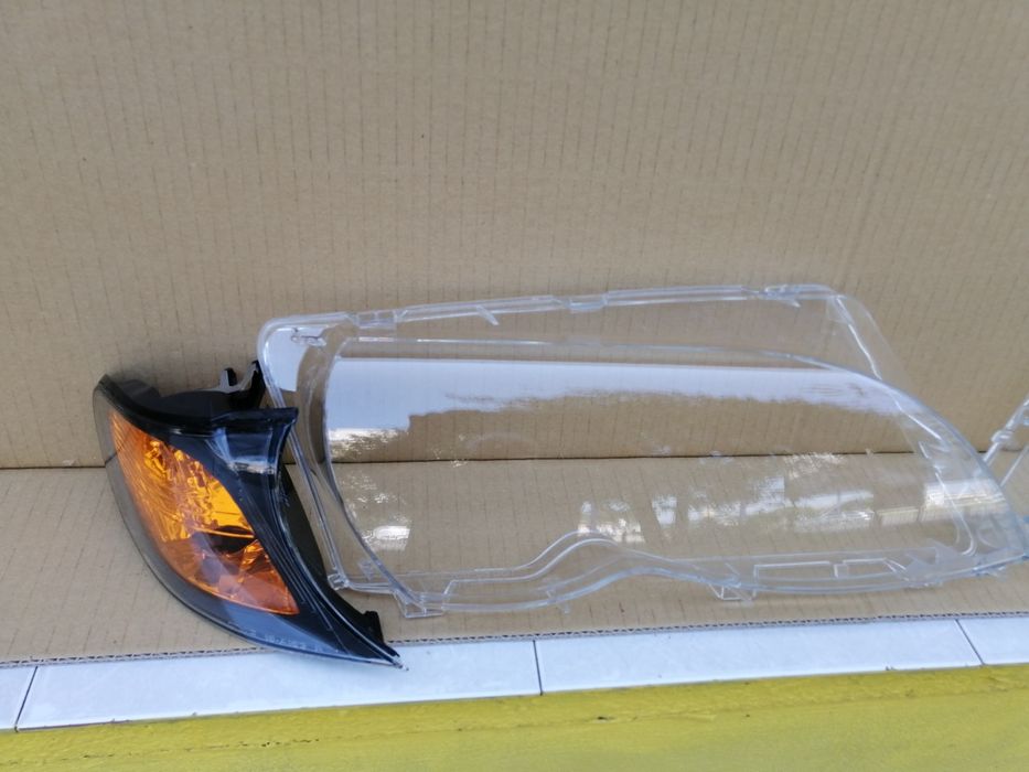 БМВ Е46 фейслифт BMW E 46 стъкло фар мигач капаци мигачи 01-05