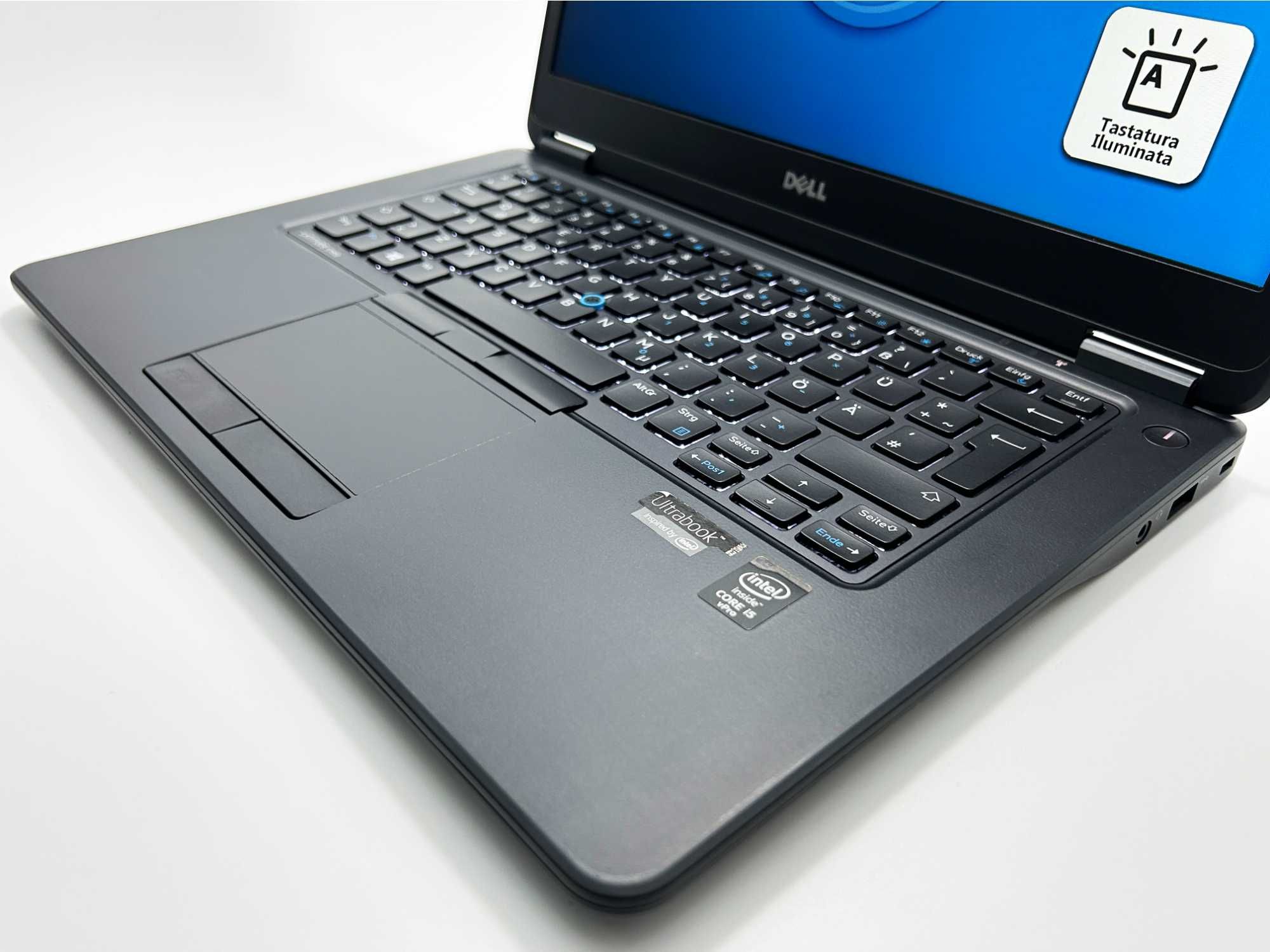 Laptop Dell Latitude i5 Ecran FullHD IPS 256GB SSD iluminare CA NOU