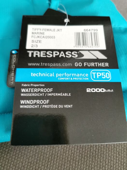 Geaca iarna  copii fete Trespass 2-3 ani dar merge mai mult (3-4