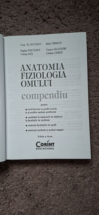 Compendiu Anatomia si Fiziologia omului Corint