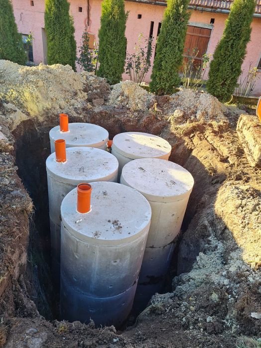 Изграждане на външна канализация, септични ями, дренаж, канал и др.