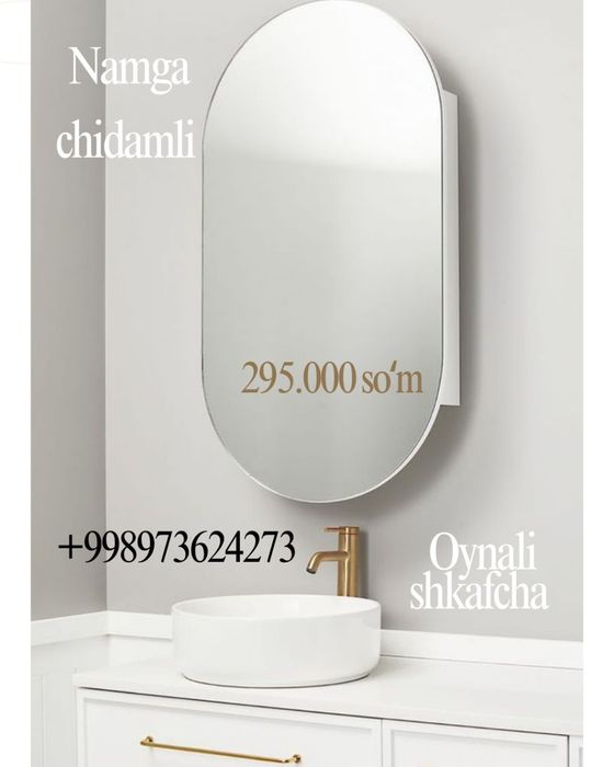 Hammom uchun oynali shkafcha