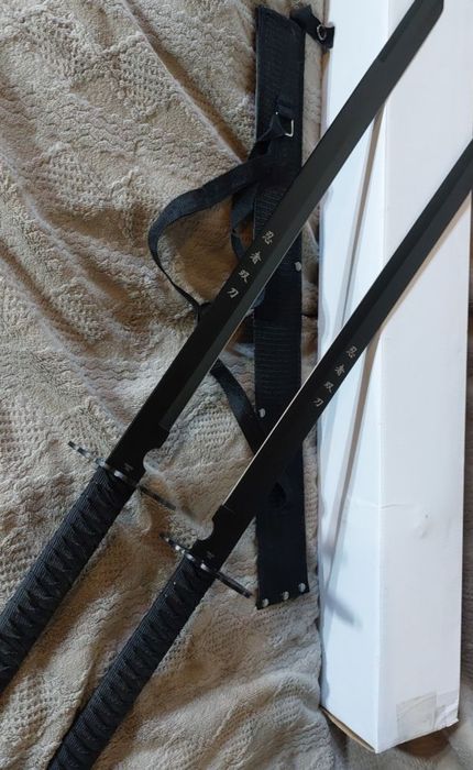 Lichidare Stoc Sabie Ninja Blade Dubla Twin Otel Calit Samurai Ascutit