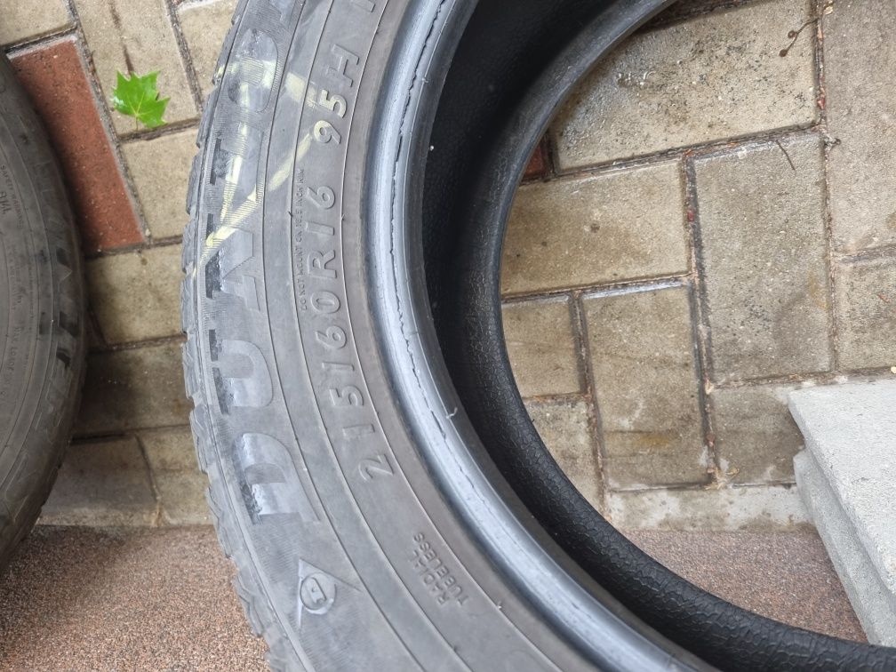 4 buc Anvelope continental all season  215/65 R16, 4 buc Dunlop iarna