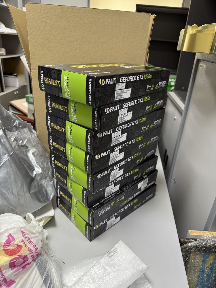Невскрытые Видеокарты NVIDIA Palit GeForce GTX 1050ti STORMX GDDR5-4GB