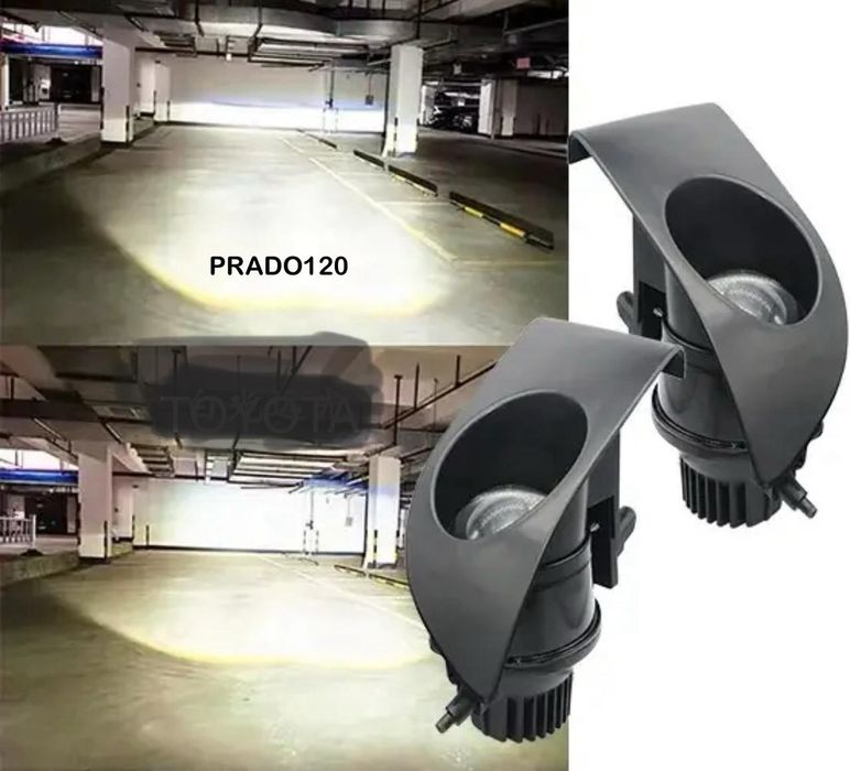 Мощные bi led противотуманки Тойота Ленд Крузер Прадо 120 Лексус gx470
