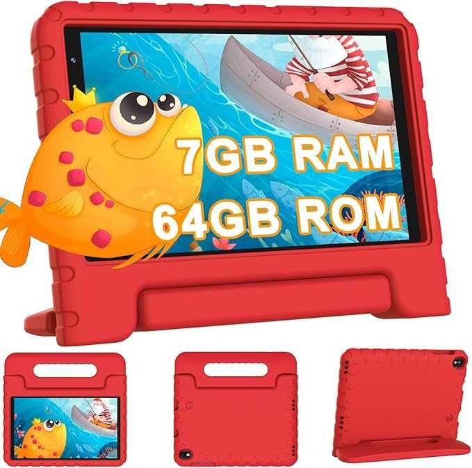 Детски таблет YESTEL с WiFi 6, Android 13, 7GB RAM + 64GB ROM