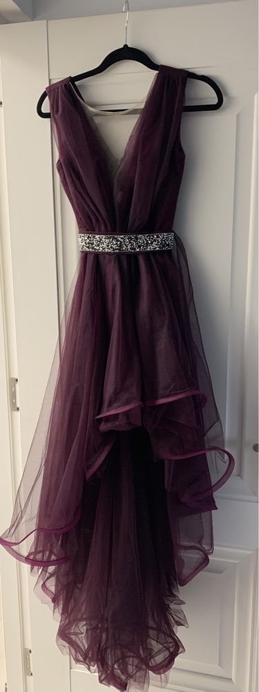 Rochie de gala, eleganta, visiniu-bordo, S/M