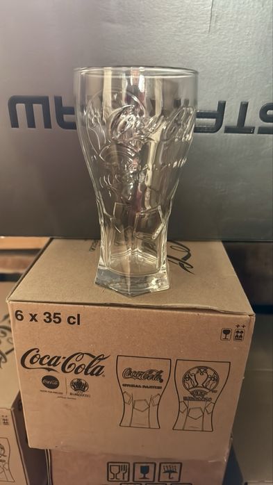 Стъклени чаши  Coca-cola Euro 2020