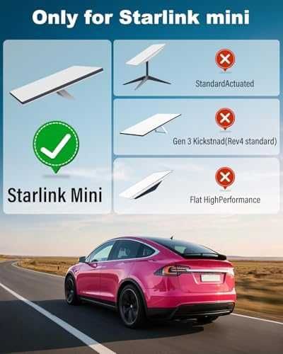 Нова Starlink Mini стойка за кола с вендузи монтаж на покрив/прозорец