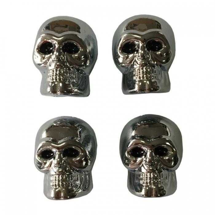 Капачета за вентил, капачка КОРОНА ЧЕРЕП 4бр комплект 5цвята ТОП ЦЕНА