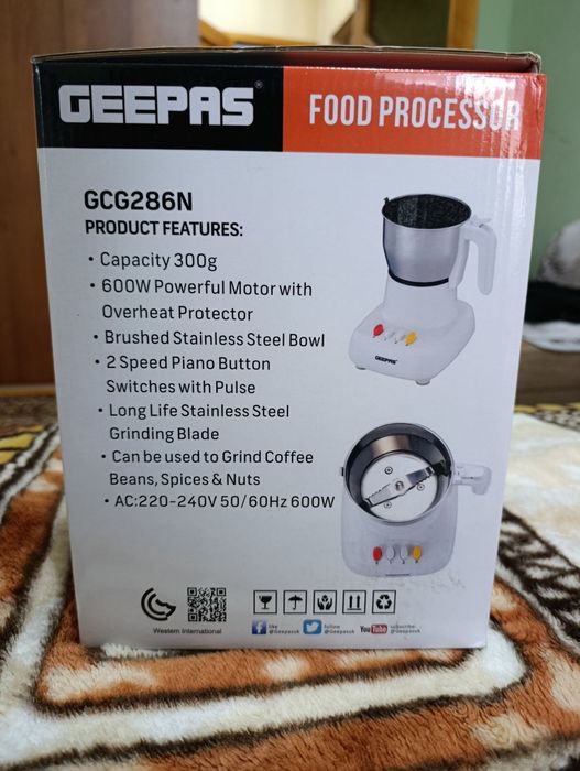Кофемолка Geepas GCG286N