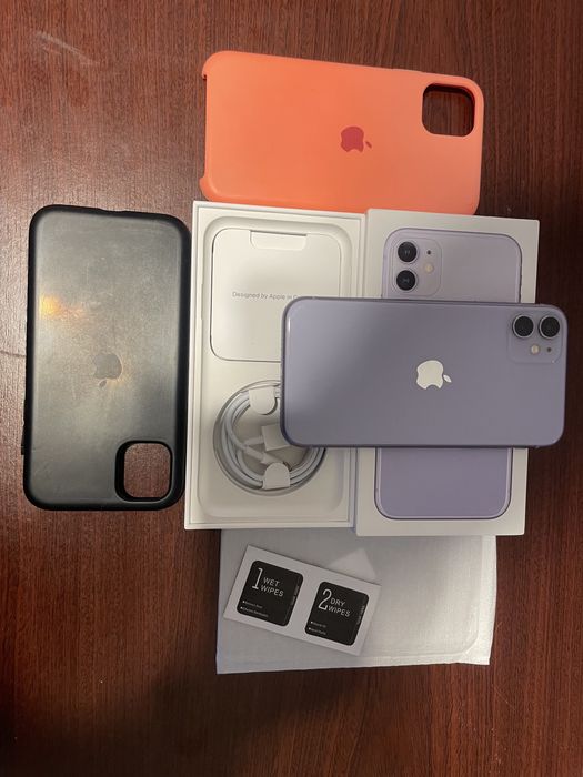 Iphone 11 64 gb purple лилав перфектен