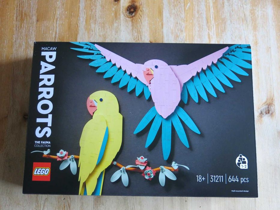 LEGO Art The Fauna Collection, папагали ара, конструктор за сглобяване