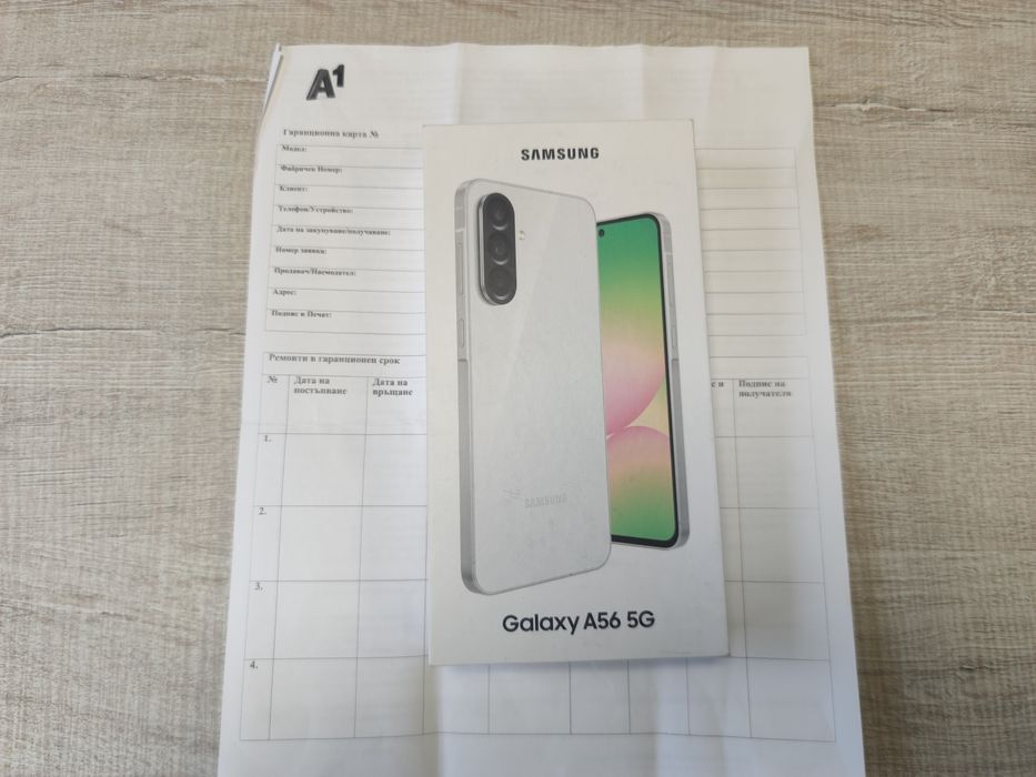 Като нов! Samsung A56 128GB 8GB 2г. Гаранция А1!